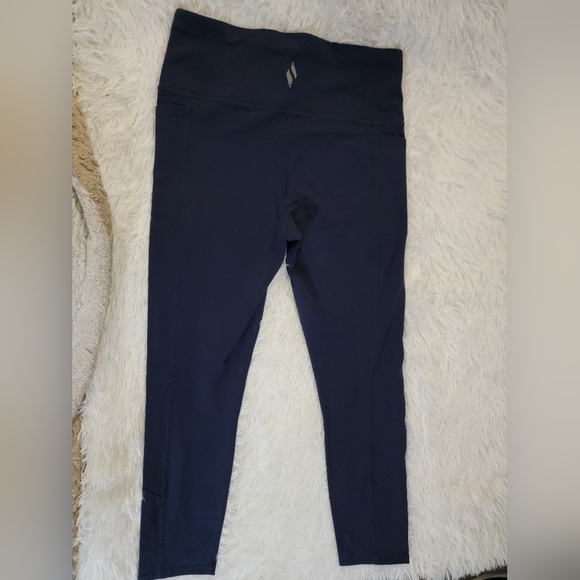 Skechers Go Walk 7/8 Deep Blue Active Leggings Large - Picture 13 of 16